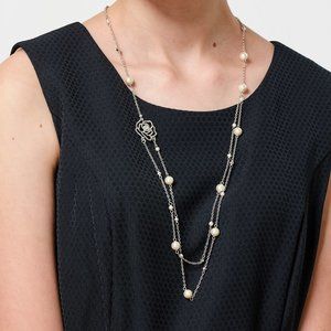 Swarovski Rose Layered Necklace